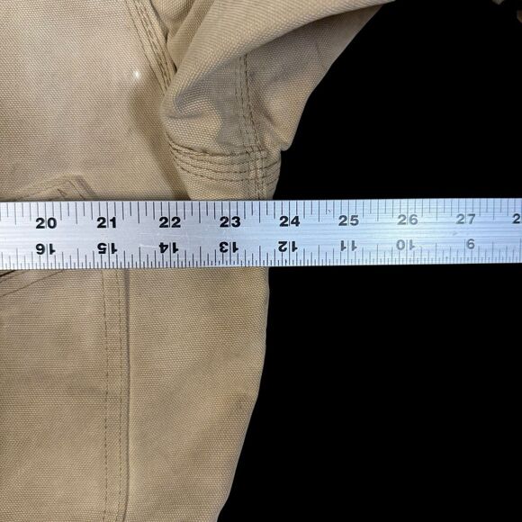 Carhartt Distressed Duck Coveralls L? Thrashed Grunge Americana Corduroy Collar - Picture 10 of 14